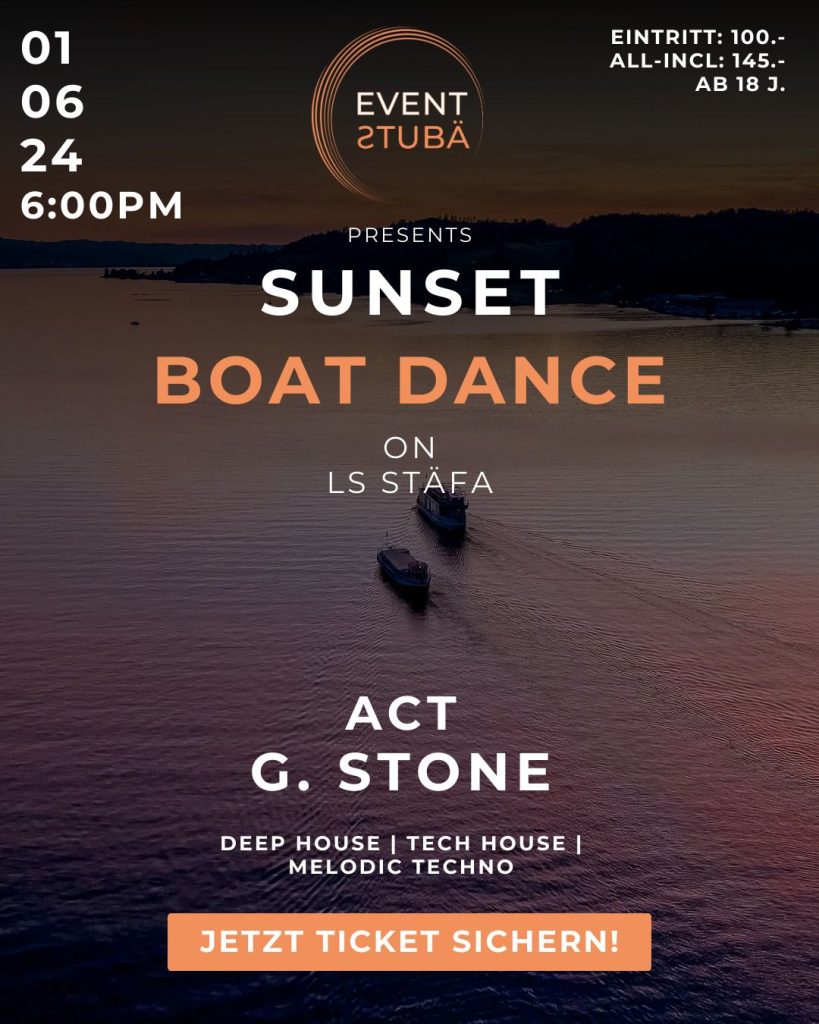 Sunset Boat Dance on LS Staefa